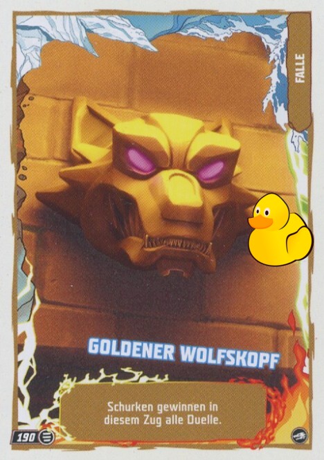 LEGO Ninjago Serie 10 | #190 Goldener Wolfskopf