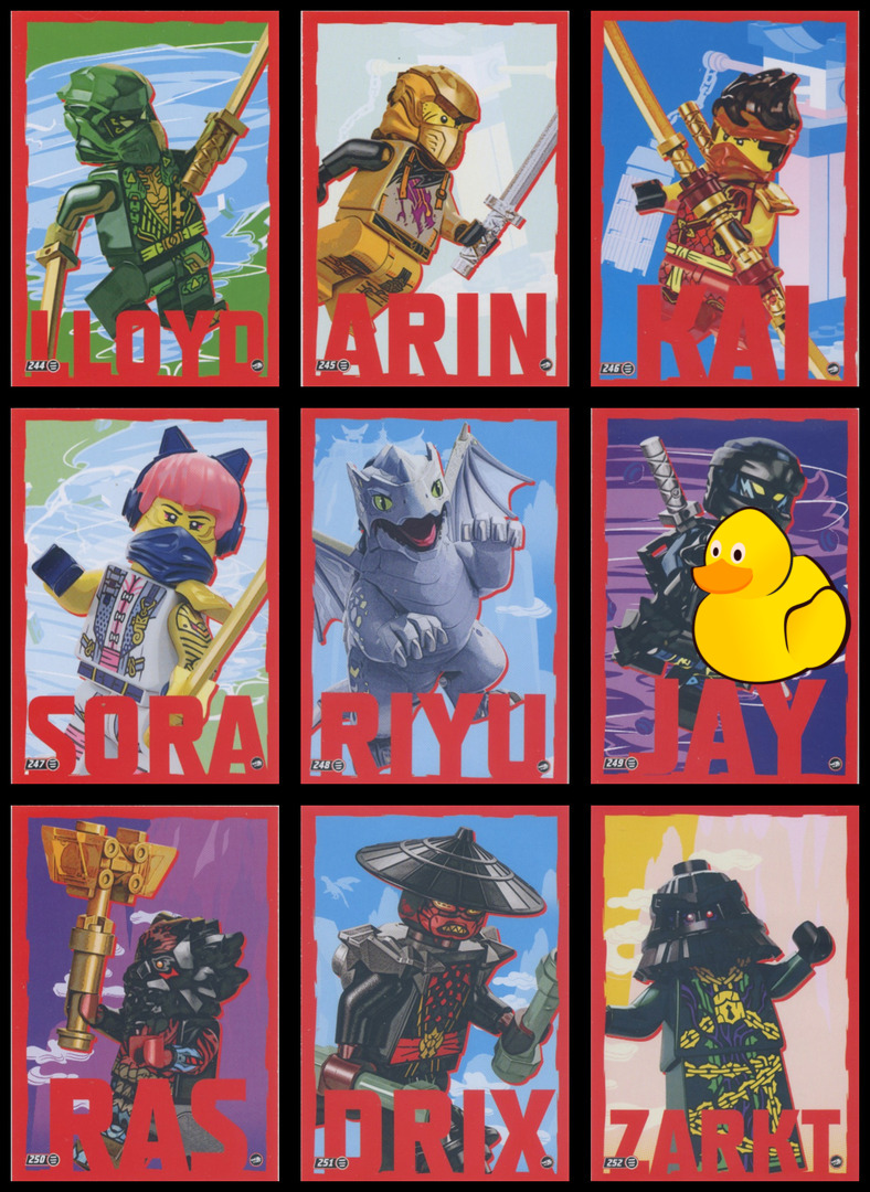 LEGO Ninjago Serie 10 Puzzle-Paket #3 (244 - 252)
