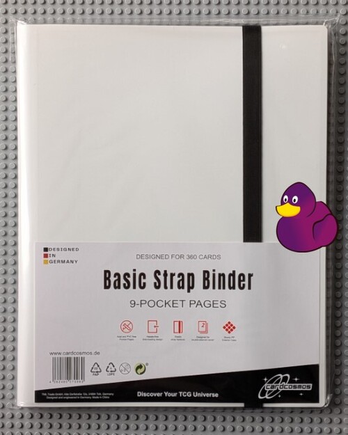 Basis-Sammelalbum mit Elastikband-Verschluss | Weiss
