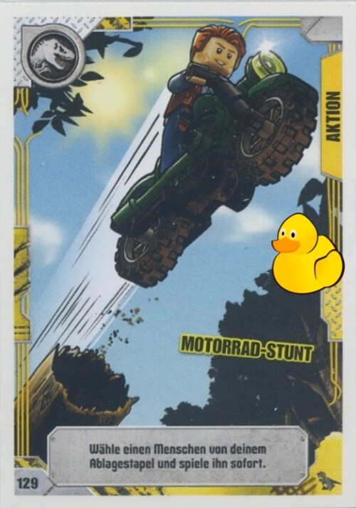 LEGO Jurassic World Serie 2 | #129 Motorrad-Stunt