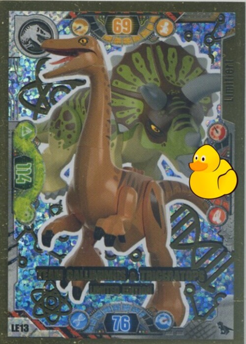 LEGO Jurassic World Serie 2 | #LE13 Team Callimimus & Triceratops