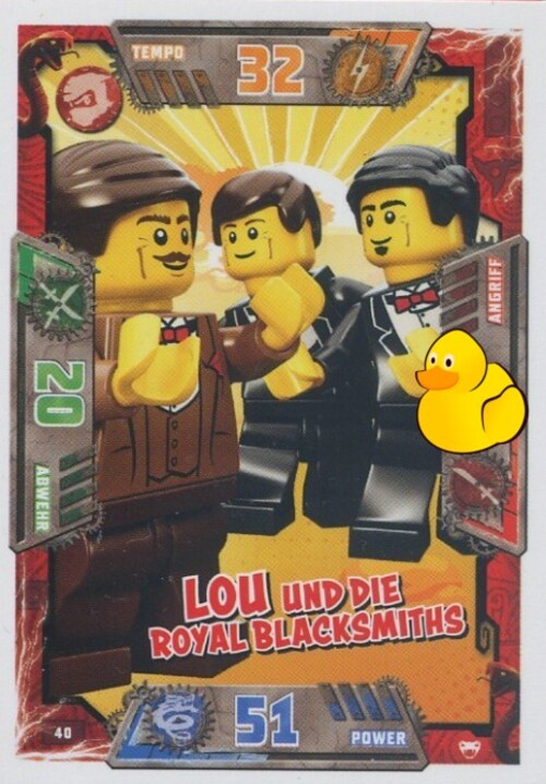 LEGO Ninjago Serie 2 | #040 Lou und die Royal Blacksmiths 