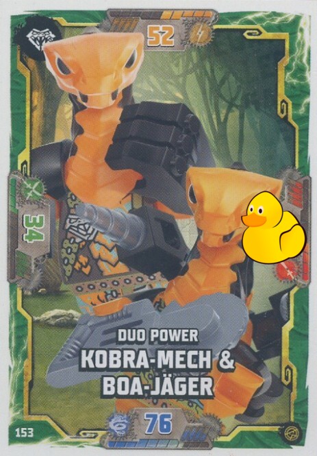 LEGO Ninjago Serie 8 | #153 Duo Power Kobra-Mech & Boa-Jäger