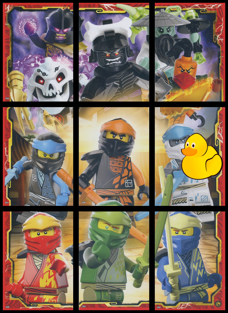 LEGO Ninjago Serie 7 Puzzle-Paket #3 (244 - 252)