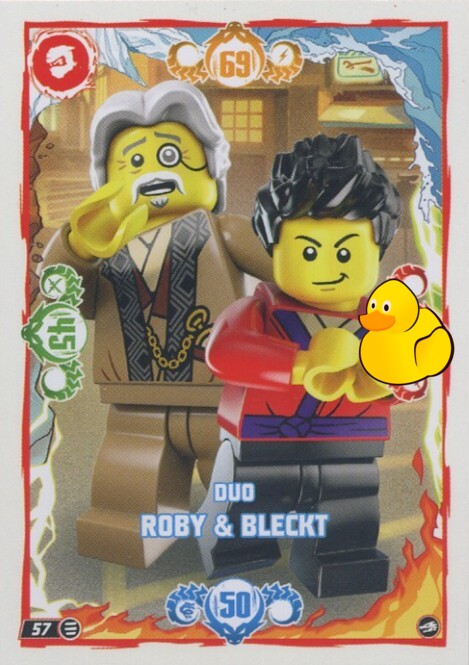 LEGO Ninjago Serie 10 | #057 Duo Roby & Bleckt