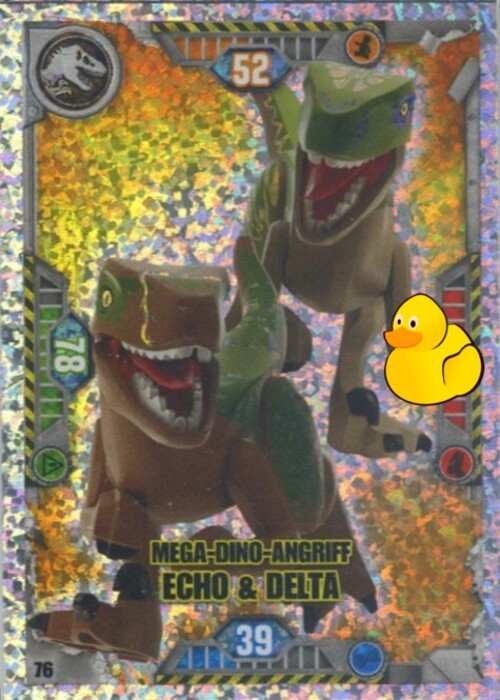 LEGO Jurassic World Serie 1 | #076 Mega-Dino-Angriff Echo & Delta