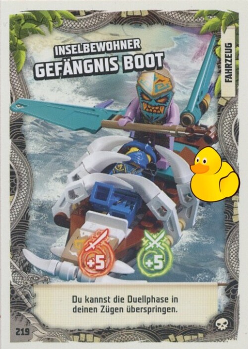 LEGO Ninjago Serie 6 | #219 Inselbewohner Gefängnis Boot 
