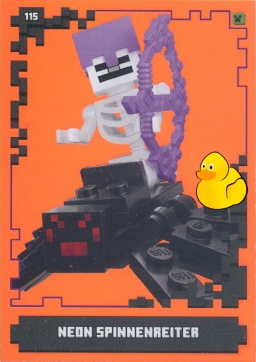 LEGO Minecraft Serie 1 | #115 Neon Spinnenreiter