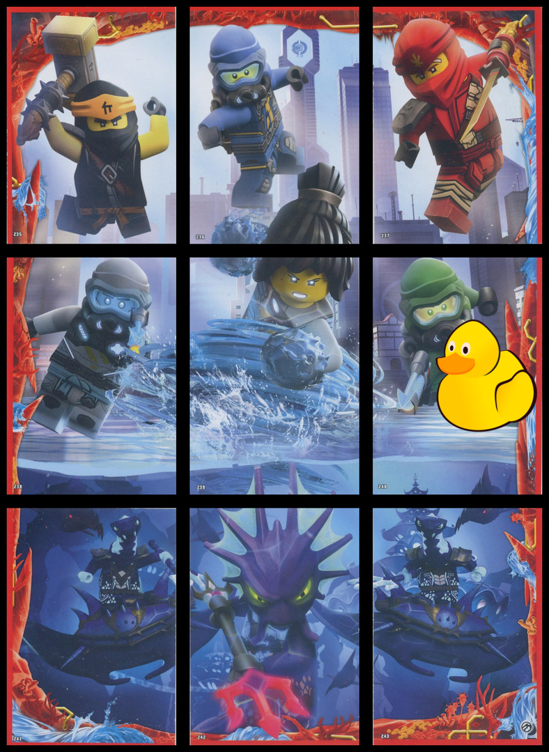 LEGO Ninjago Serie 7 Puzzle-Paket #2 (235 - 243)