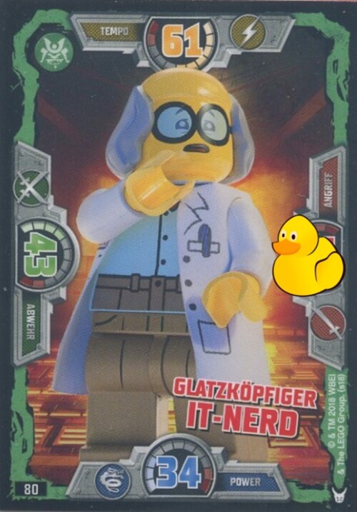 LEGO Ninjago Serie 3 | #080 Glatzköpfiger IT-Nerd 