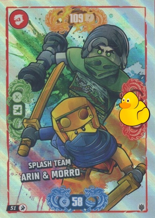 LEGO Ninjago Serie 11 | #051 Splash Team Arin & Morro