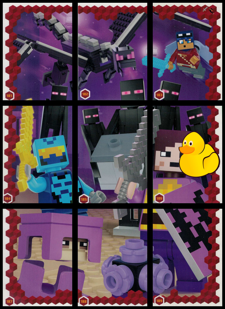 LEGO Minecraft Serie 3 Puzzle-Paket #4 (181 - 189)