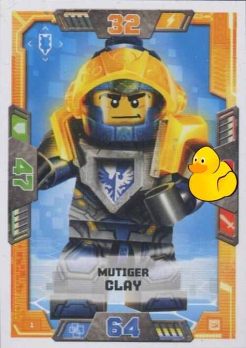 LEGO Nexo Knights Serie 2 | #001 Mutiger Clay