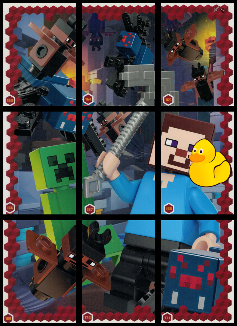 LEGO Minecraft Serie 3 Puzzle-Paket #2 (163 - 171)