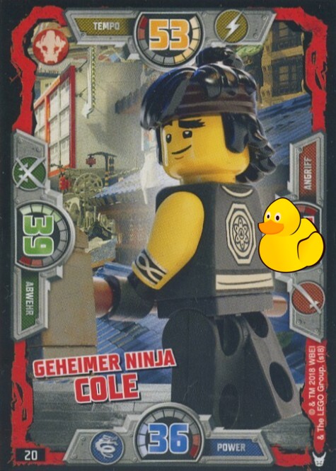 LEGO Ninjago Serie 3 | #020 Geheimer Ninja Cole 