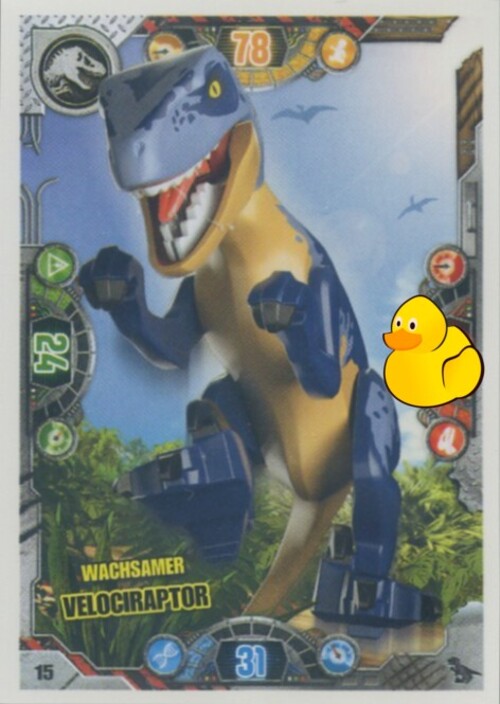 LEGO Jurassic World Serie 2 | #015 Wachsamer Velociraptor
