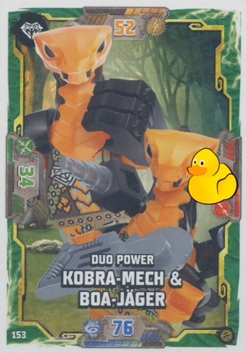 LEGO Ninjago Serie 8 | #153 Duo Power Kobra-Mech & Boa-Jäger