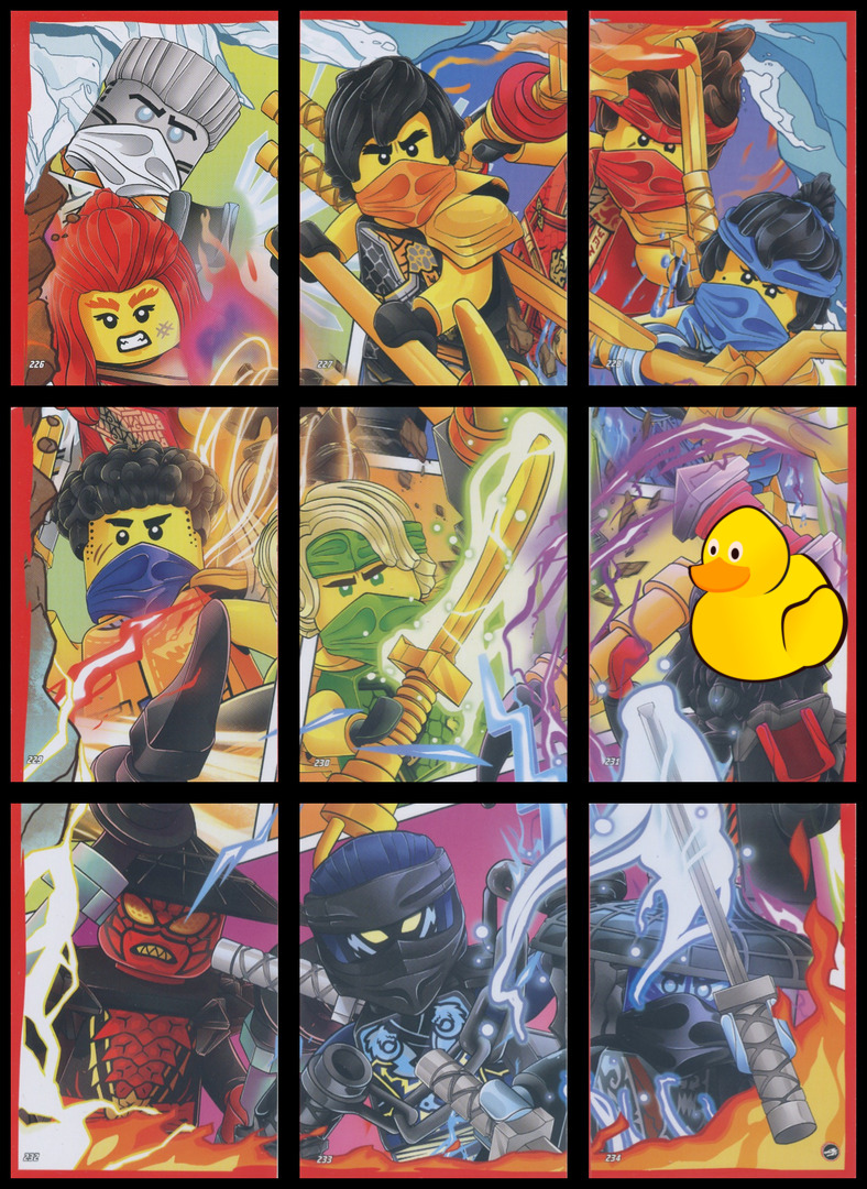 LEGO Ninjago Serie 10 Puzzle-Paket #1 (226 - 234)