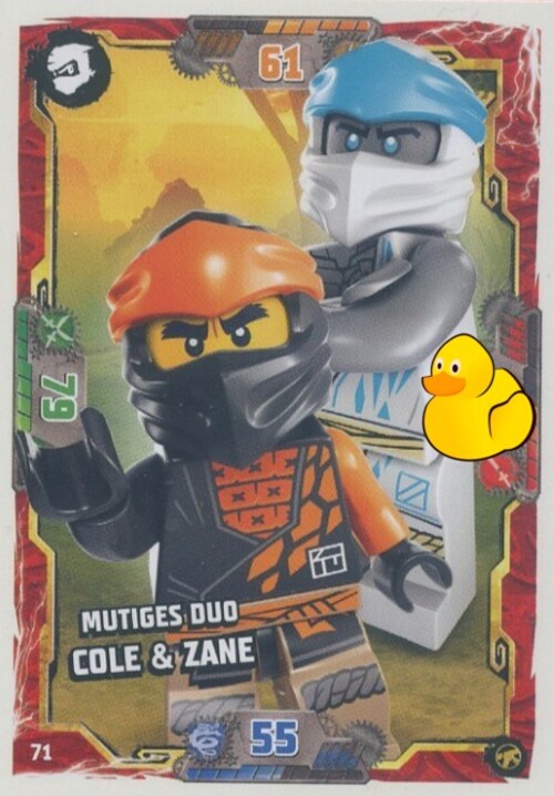 LEGO Ninjago Serie 8 Next Level | #071 Mutiges Duo Cole & Zane