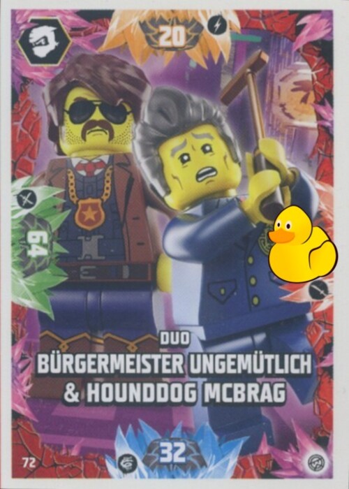 LEGO Ninjago Serie 8 | #072 Duo Bürgermeister Ungemütlich & Hounddog McBrag