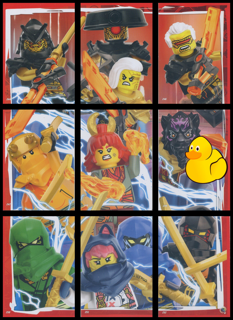 LEGO Ninjago Serie 9 Puzzle-Paket #3 (244 - 252)