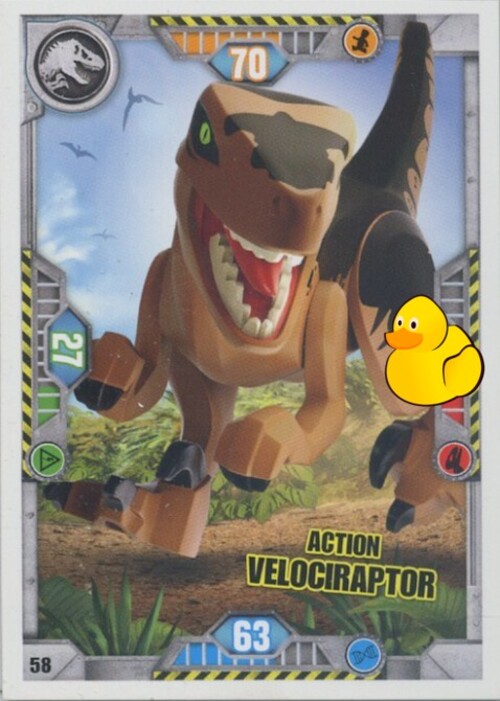 LEGO Jurassic World Serie 1 | #058 Action Velociraptor