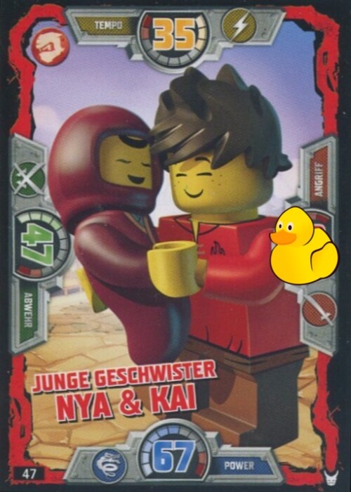 LEGO Ninjago Serie 3 | #047 Junge Geschw. Nya & Kai 