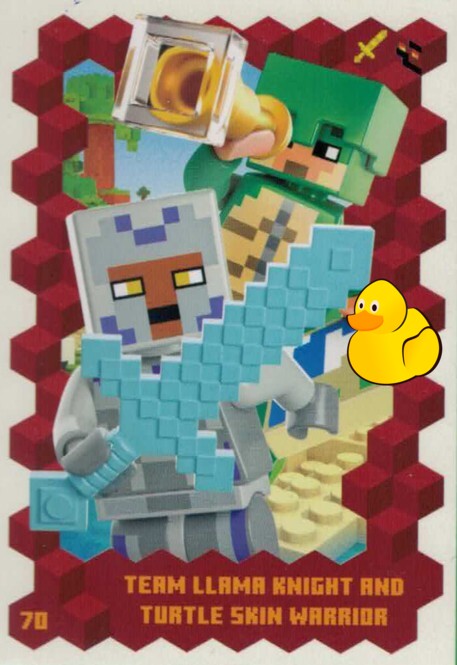 LEGO Minecraft Serie 3 | #070 Team Llama Knight and Turtle Skin Warrior