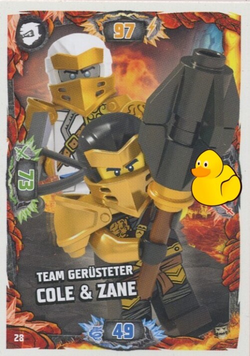 LEGO Ninjago Serie 6 Next Level | #028 Team Gerüsteter Cole & Zane 