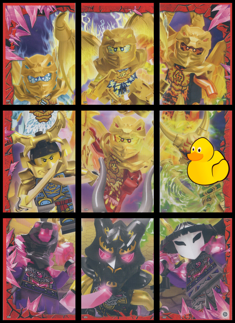 LEGO Ninjago Serie 8 Puzzle-Paket #3 (244 - 252)