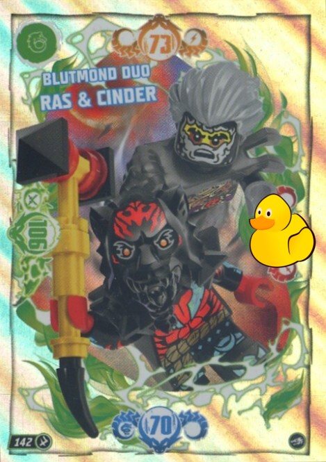 LEGO Ninjago Serie 10 | #142 Blutmond Duo Ras & Cinder