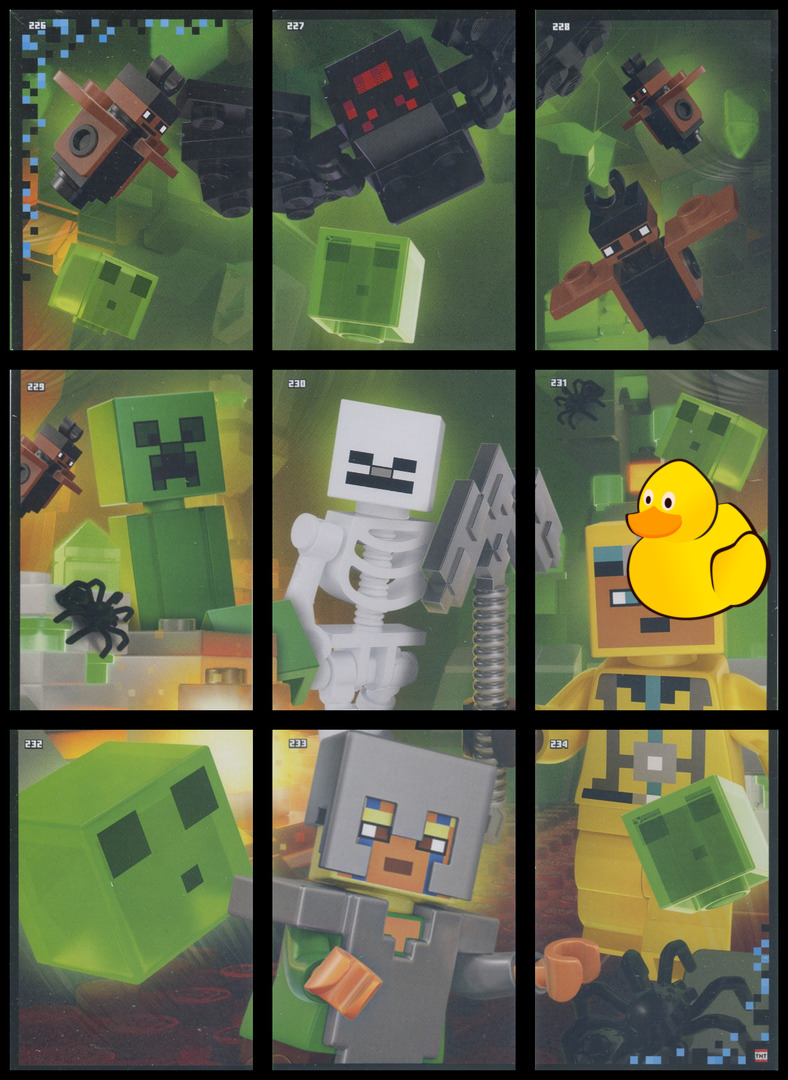 LEGO Minecraft Serie 2 Puzzle-Paket #3 (226 - 234)
