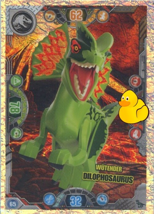 LEGO Jurassic World Serie 2 | #065 (Twin) Wütender Dilophosaurus