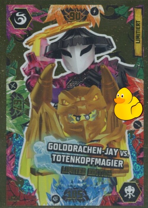 LEGO Ninjago Serie 8 Next Level | #LE20 Golddrachen-Jay vs. Totenkopfmagier