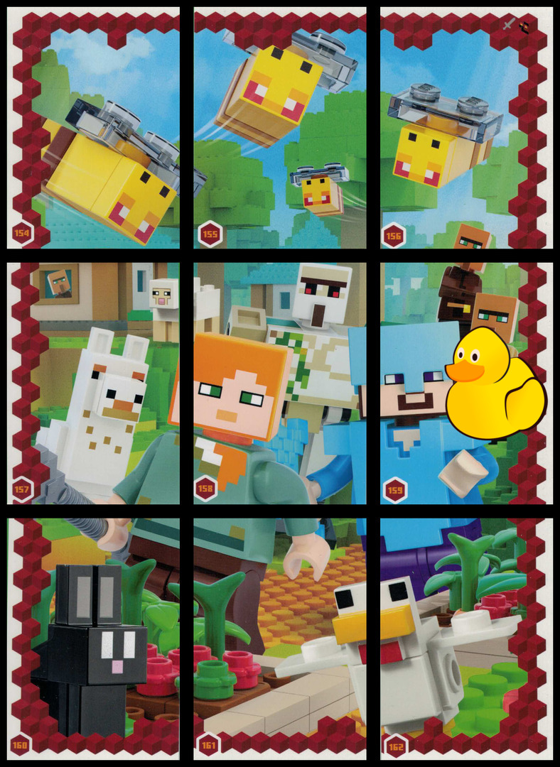 LEGO Minecraft Serie 3 Puzzle-Paket #1 (154 - 162)