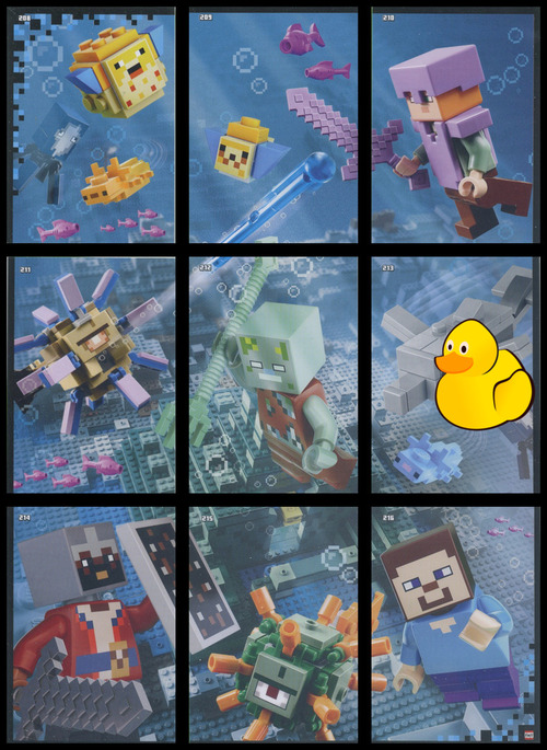 LEGO Minecraft Serie 2 Puzzle-Paket #1 (208 - 216)