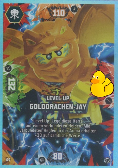 LEGO Ninjago Serie 8 Next Level | #034 Level Up Golddrachen-Jay
