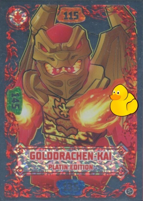 LEGO Ninjago Serie 8 | #254 Golddrachen-Kai Platin Edition