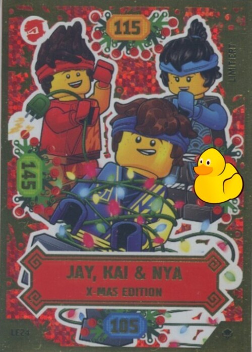 LEGO Ninjago Serie 7 Next Level | #LE24 Jay, Kai & Nya X-Mas Edition