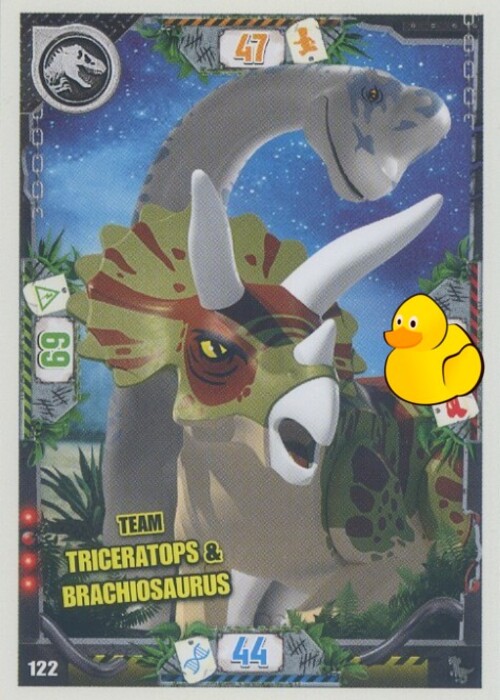 LEGO Jurassic World Serie 3 | #122 Team Triceratops & Brachiosaurus
