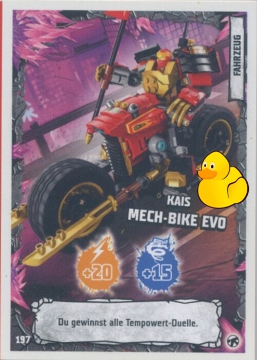 LEGO Ninjago Serie 8 Next Level | #197 Kais Mech-Bike EVO