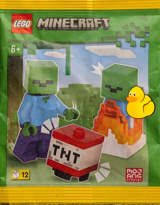 LEGO Minecraft | Minifiguren "Zombie & Burning Baby-Zombie"