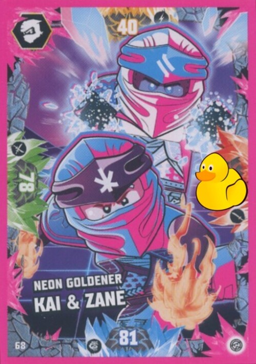 LEGO Ninjago Serie 8 | #068 Neon Goldener Kai & Zane