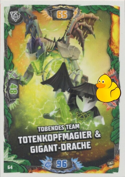 LEGO Ninjago Serie 6 Next Level | #064 Totenkopfmag. & Giga-Drache 