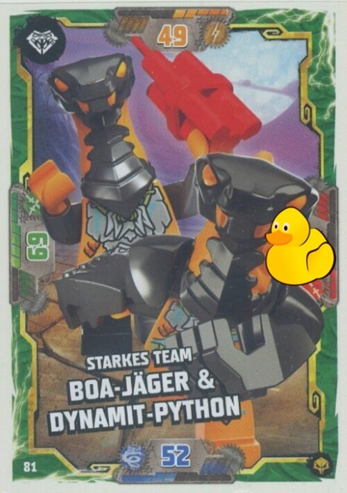 LEGO Ninjago Serie 7 Next Level | #081 Starkes Team Boa-Jäger & Dynamit-Python