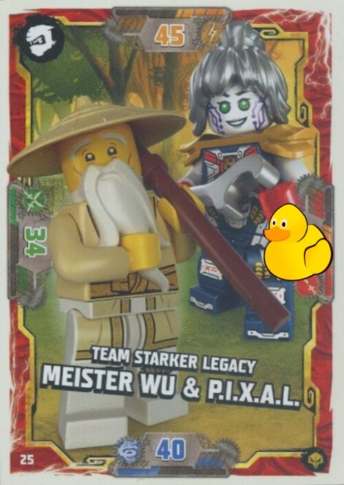 LEGO Ninjago Serie 7 Next Level | #025 Team Starker Legacy Meister Wu & PI.X.A.L.