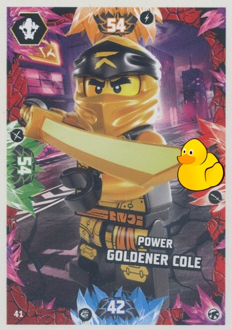 LEGO Ninjago Serie 8 Next Level | #041 Power Goldener Cole