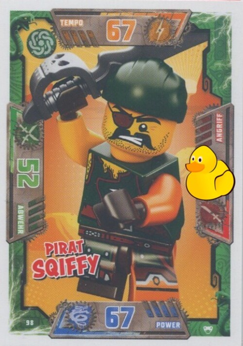 LEGO Ninjago Serie 2 | #098 Pirat Sqiffy 