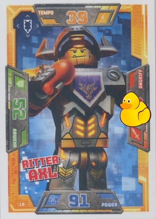 LEGO Nexo Knights Serie 1 | #018 Ritter Axl
