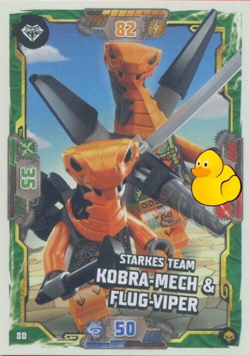 LEGO Ninjago Serie 7 Next Level | #080 Starkes Team Kobra-Mech & Flug-Viper